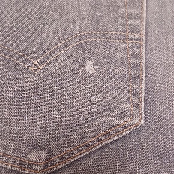 Men's Levis, 508, 34W x 32L, Regular Taper Fit, Gray - Picture 3 of 5